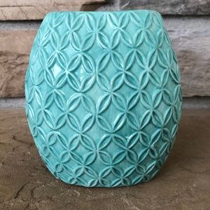 Turquoise Textured Vase
